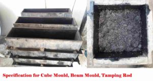 Read more about the article Specification for Cube Mould, Beam Mould, Tamping Rod | Size Tolerance