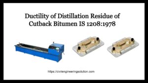 Read more about the article Ductility Test of  bitumen IS 1208:1978